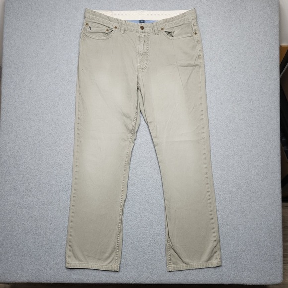 Polo Ralph Lauren Other - Polo Ralph Lauren Pants 38x34 (Actual 38x32) Beige Chino Straight Canvas